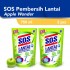 SOS Pembersih Lantai Apple Wonder Refill 750ml - 2pcs